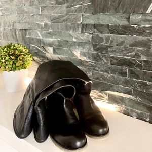 Italian leather tall boots